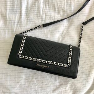 Karl Lagerfeld Flap-Over Crossbody